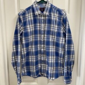 Untuckit Med Men's Button Down Slim Fit Wrinkle Free